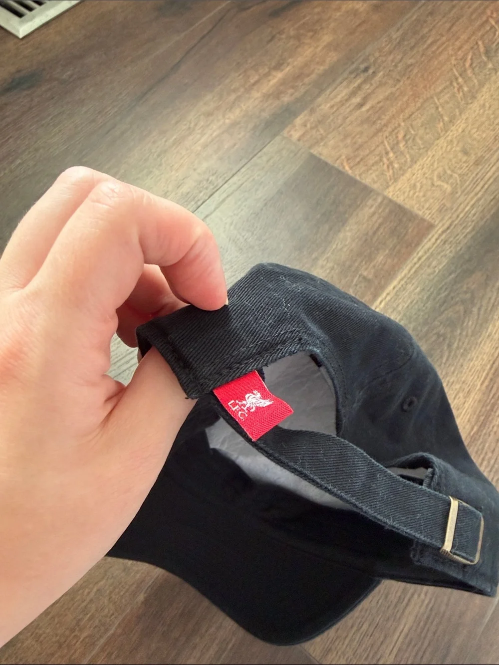 adidas Black Baseball Cap with Red LFC Embroidery